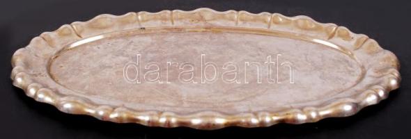 Alpakka kávéházi tálca / alpacca coffehouse tray 37 cm