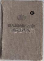 1939 pallini Inkey Zsigmond gépjáróművezetői igazolványa
