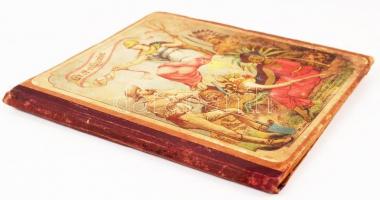 Az öt világrész. Kihuzható képeskönyv 20 szinezett képpel. (Chromolitográfiák.) Bp. cca. 1880. Riegl...