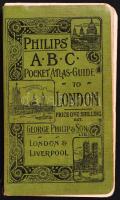 Philips' ABC pocket atlas guide to London; kötés elvált, sok térképpel / binding parted