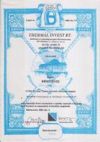 Békéscsaba 1989. "Thermál Invest Rt. Befektetési és Gyógyidegenforgalmi Részvénytársaság" ...