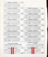 Budapest 1941. "Magyar Czukoripar-Részvénytársaság" 5 részvénye egyenként 100P-ről szelvén...