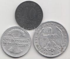 Német Birodalom 1920-1950. 1Pf - 500M (8x) T:vegyes
Germany 1920-1950. 1 Pfennig - 500 Mark (8x) C:m...