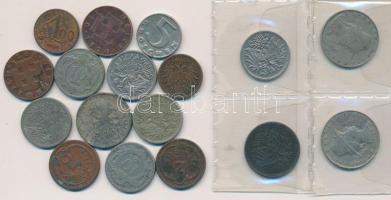 Ausztria 1893-1948. 17db vegyes fémpénz T:vegyes Austria 1893-1948. 17pcs of mixed coins C:mixed