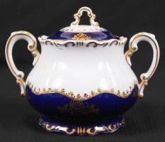 Zsolnay Pompadour hiányos teás készlet, összesen: 14 db, jelzett, hibátlan/ Flawless Zsolnay chinawa...