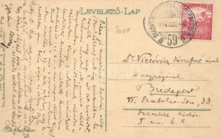 Nyíregyháza, Rákóczi utca, városi vasút állomása; Özv. Rottaridesz Istvánné kiadása