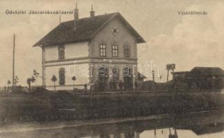 Jászárokszállás, vasútállomás; Leitesdorfer Gyula kiadása