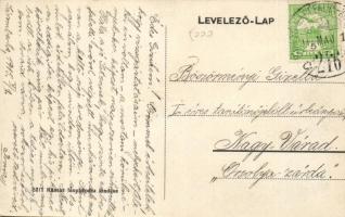 Sáromberke, szövetkezet, Teleki-kastély építése; Kántor fényképész kiadása / cooperative, castle con...