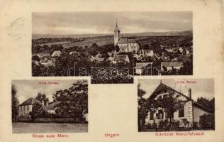 Márcfalva, Marz; Villa Suess, Villa Strobl; Molnár Ernő kiadása