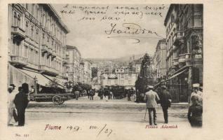 Fiume, Piazza Adamich, Via Lido, Café Schenk