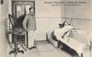 Pöstyénfürdő, iszap fürdő; Gipsz H. kiadása / spa interior