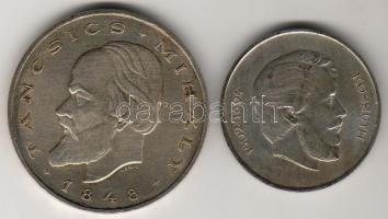 1947. 5Ft Ag "Kossuth" + 1948. 20Ft Ag "Táncsics" T:2,2+