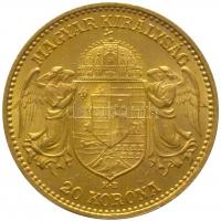 1905KB 20K Au "Ferenc József" Körmöcbánya (6.79g/0.900) T:2,2-
Hungary 1905KB 20 Korona Au...