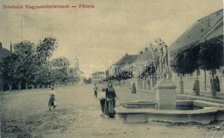 Nagyszentmiklós, Főutca / main street, statue  (EK)
