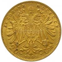 Ausztria 1905. 20K Au "Ferenc József" (6.79g/0.900) T:2
Austria 1905. 20 Corona Au "F...