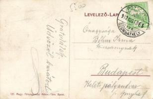 Répcelak Fő tér, Krausz Emánuel vegyeskereskedése, Stauffer kastély (fl)