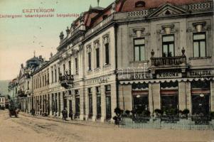 Esztergom takarékpénztár bérpalotája, Hotel Korona (fl)