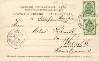 1899 Liepaja, Libau; Birken Allée / alley (EB)