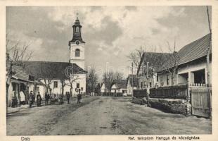 Dab Hangya, Református templom, községháza