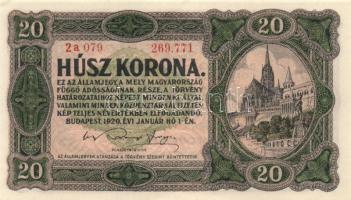 1920. 20K klf színváltozatok (3x) T:I,I-
Adamo K21