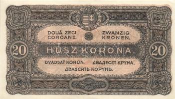 1920. 20K klf színváltozatok (3x) T:I,I-
Adamo K21