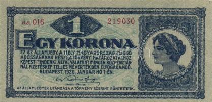 1920. 1K (2x) számozás piros és rozsdavörös T:I,I-
Adamo K4,K4e