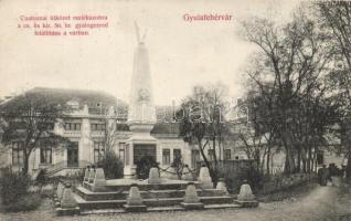 Gyulafehérvár Custozza emlékmű, Weisz Bernát kiadása / monument