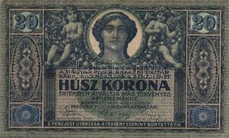 1919. július 15. 20K + 1919. augusztus 9. 20K "R" sorozat (2x) T:III,III-
Adamo K19,K20