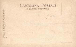 Lega Navale - Spezia / SS Carlo Alberto, Italian navy, Neptune, Art Nouveau litho