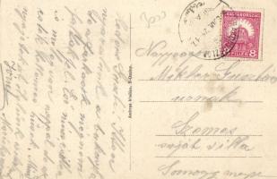 Bakonyoszlop Ambrus-féle vendéglő, Esterházy kastély; Ambrus kiadása (EK)