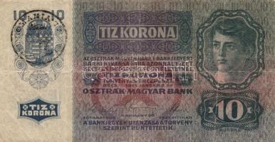 1904-1915. 10K-100K (8x) mindegyik román felülbélyegzéssel T:III-IV