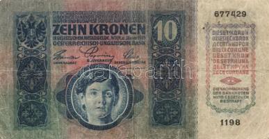 1904-1915. 10K-100K (8x) mindegyik román felülbélyegzéssel T:III-IV