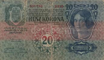 1904-1915. 10K-100K (8x) mindegyik román felülbélyegzéssel T:III-IV