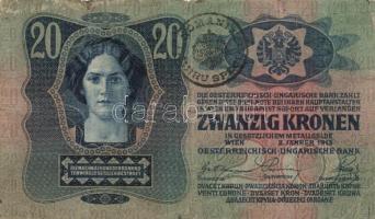 1904-1915. 10K-100K (8x) mindegyik román felülbélyegzéssel T:III-IV