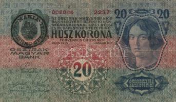 1904-1915. 10K-100K (8x) mindegyik román felülbélyegzéssel T:III-IV