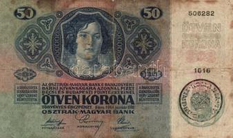 1904-1915. 10K-100K (8x) mindegyik román felülbélyegzéssel T:III-IV