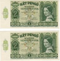 1940. 2P (2x) egymásutáni sorszámokkal T:I