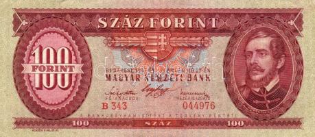 1947. 100Ft T:II jobb felső pici sarokhiba