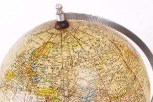 1925 Földgömb, Névrajzot összeállította:Dr Takács József, készítette: Turner István, jó állapotban, ...