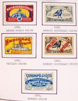 1850-től Nagyon szép, sok ezer darabos magyar gyufacímke gyűjtemény, a kezdetektől napjainkig, 10 al...