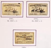 1850-től Nagyon szép, sok ezer darabos magyar gyufacímke gyűjtemény, a kezdetektől napjainkig, 10 al...