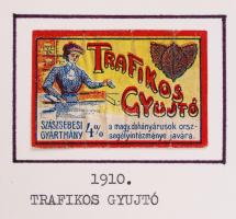 1850-től Nagyon szép, sok ezer darabos magyar gyufacímke gyűjtemény, a kezdetektől napjainkig, 10 al...