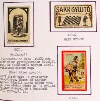 1850-től Nagyon szép, sok ezer darabos magyar gyufacímke gyűjtemény, a kezdetektől napjainkig, 10 al...
