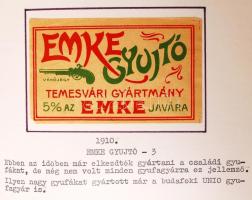 1850-től Nagyon szép, sok ezer darabos magyar gyufacímke gyűjtemény, a kezdetektől napjainkig, 10 al...
