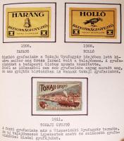 1850-től Nagyon szép, sok ezer darabos magyar gyufacímke gyűjtemény, a kezdetektől napjainkig, 10 al...