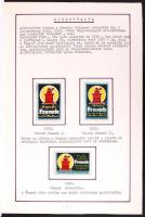 1850-től Nagyon szép, sok ezer darabos magyar gyufacímke gyűjtemény, a kezdetektől napjainkig, 10 al...