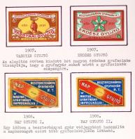 1850-től Nagyon szép, sok ezer darabos magyar gyufacímke gyűjtemény, a kezdetektől napjainkig, 10 al...