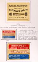 1850-től Nagyon szép, sok ezer darabos magyar gyufacímke gyűjtemény, a kezdetektől napjainkig, 10 al...