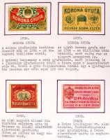 1850-től Nagyon szép, sok ezer darabos magyar gyufacímke gyűjtemény, a kezdetektől napjainkig, 10 al...