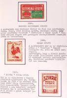 1850-től Nagyon szép, sok ezer darabos magyar gyufacímke gyűjtemény, a kezdetektől napjainkig, 10 al...